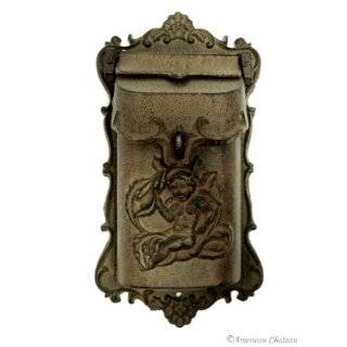   Mail Box Solid Cast Iron Slotted Keyed Pony Express: Home Improvement
