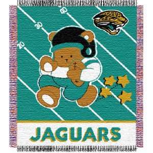 Jacksonville Jaguars Triple Woven Jacquard NFL Throw (Baby Series) by 