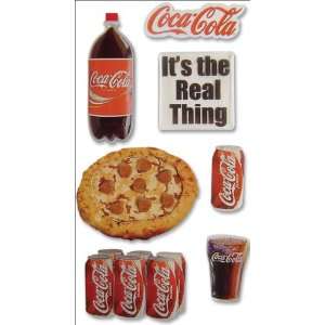    Coca Cola 3 D Stickers Its The Real Thing 