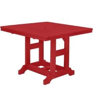  Dining Height   Garden Classic Lily Table   Scarlet Red 