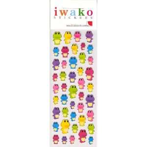  Japanese Iwako Frog Stickers Sheet: Toys & Games