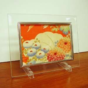   Vintage Japanese Fabric Kazari Frame (Design 16): Home & Kitchen