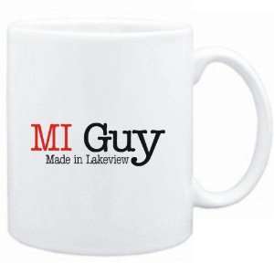  Mug White  Guy Made in Lakeview  Usa Cities Sports 