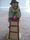 Emmett Kelly Jr. Clown Figurine By Flambro Collectible Painted Face .