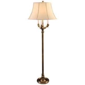  Jeanette Antique Brass 4 Light Floor Lamp: Home 