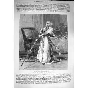  1873 Scene Richelieu Lyceum Theatre Rochelle Old Print 