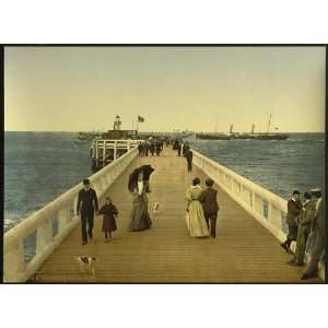  Photochrom Reprint of Pier, Ostend, Belgium: Home 