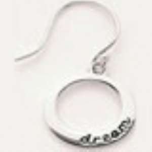  Silver Jewellery Silver Single Circle Earrings (Dream 