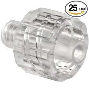 Plastics SMTLL 9 Clear Polycarbonate Tube Fitting, Adapter, Male Luer 