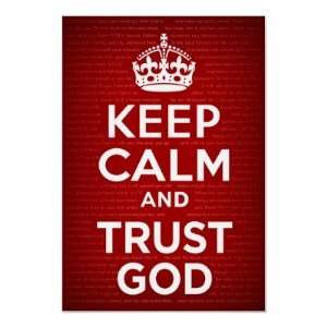  Keep Calm and Trust God Posters