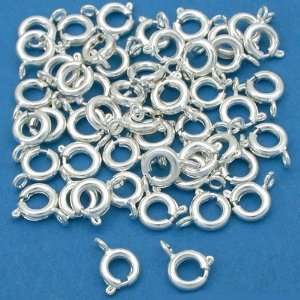   Plated Spring Ring Clasps Round Jewelry 6mm Arts, Crafts & Sewing