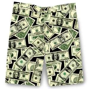  Loudmouth Golf Mens Shorts: Money   Size 36: Everything 