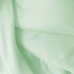  Silk Fabric Plain Organza Whisper Green