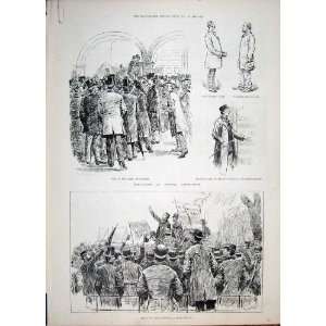   Special Constables Hyde Park London Police Print 1887