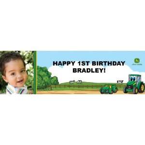  Johnny Tractor Personalized Photo Banner Standard 18 x 61 