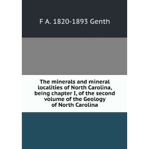 The minerals and mineral localities of North Carolina, being chapter I 