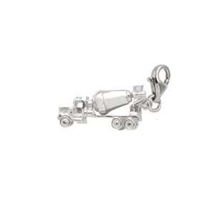   Charms Cement Truck Charm with Lobster Clasp, Sterling Silver Jewelry