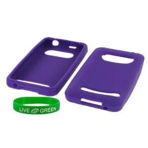  Purple Silicone Skin Case for HTC EVO 4G Phone, Sprint 