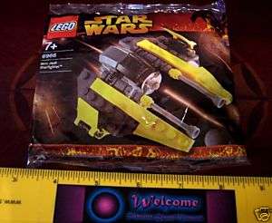 LEGO 6966 STAR WARS MINI YELLOW JEDI STARFIGHTER   NEW  