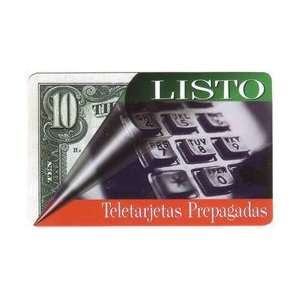  Collectible Phone Card $10. Listo Currency And Telephone 