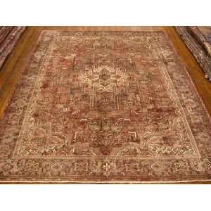  8x11 Hand Knotted Heriz Persian Rug   113x80