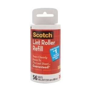  3M Scotch Lint Roller Refill 56 Layers 4X30 833RF56; 3 