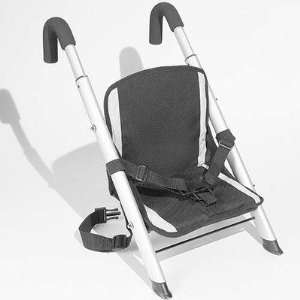 Jump Seat Adjustable Booster in Black and Silver