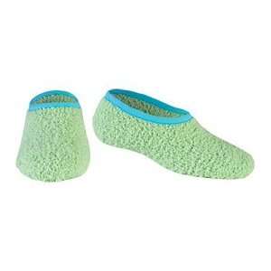 Life is good Snuggle Slippers Socks Apple Green