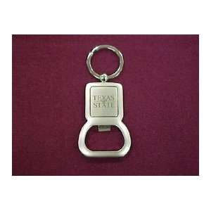  Texas State Bobcats Key Chain Square Bottle Opener Sports 