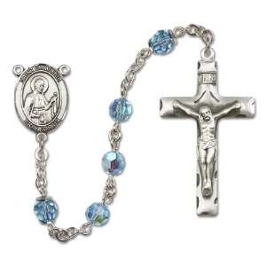  St. Camillus of Lellis Aqua Rosary Jewelry