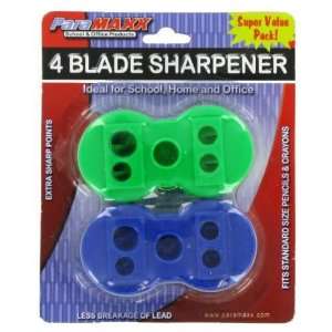   Sharpener 2Pc W/4 Blades Rd/Grn Case Pack 144   892309 Patio, Lawn