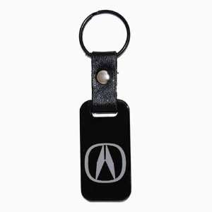  Acura Black Leather Strap Key Chain / Fob: Automotive