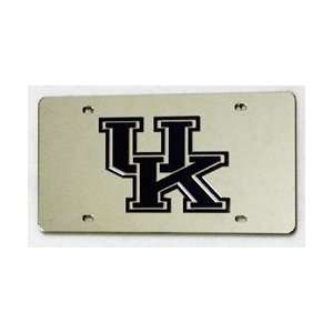    KENTUCKY WILDCATS (SILVER) LASER CUT AUTO TAG: Sports & Outdoors