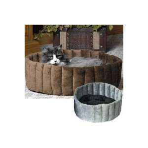  K&H Kitty Kup Round Cat Bed small gray and black color  16 