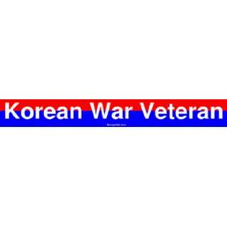 Korean War Veteran MINIATURE Sticker