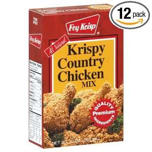 Fry Krisp Krispy Country Chicken Mix, 10 Ounce (Pack of 12):  