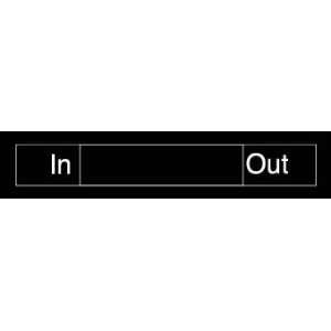   Black In Out Slide Occupancy 2x10 Sign, #EN306BK