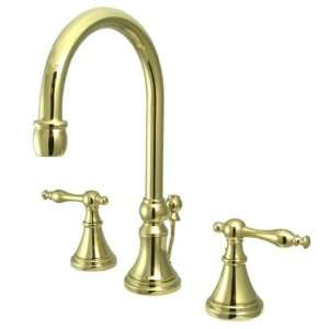 Kingston Brass KS2982NL Governor Widespread Lavatory Faucet with Brass 