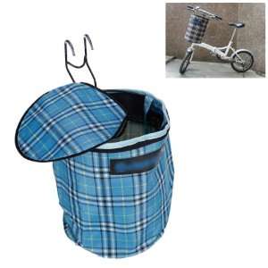 Bicycle Handle Bar Mount Canvas Waterproof Storage Basket Bag  