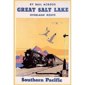 GREAT SALT LAKE OVERLAND ROUTE SOUTHERN PACIFIC TRAIN AMERICAN VINTAGE 