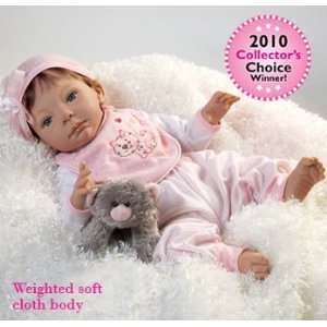  Realistic Baby Doll, Purr fect In Pink, 19 inch head to 