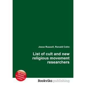  List of cult and new religious movement researchers 