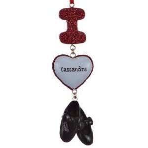  Personalized I Love Tap Christmas Ornament: Home & Kitchen