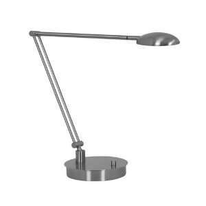  Mondoluz 10011 BP Vital 3 Light Table Lamps in Brushed 