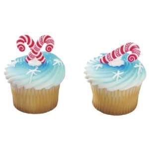 Christmas Candy Cane Cupcake Toppers   24 Picks   Eligible for  