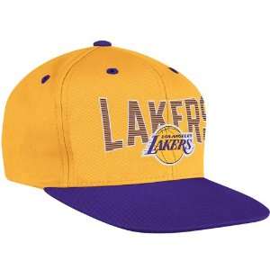   Angeles Lakers Adidas NBA Name & Logo Snap Back Hat: Sports & Outdoors