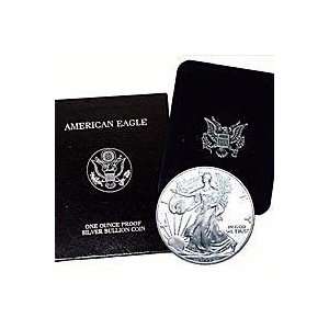   Proof American Silver Eagle with Original Packaging: Sports & Outdoors