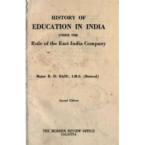  History Of Education In India, Under The Rule Of The East India 