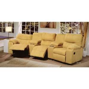 All new item 5 pc Theater seating group sectional sofa with recliners 