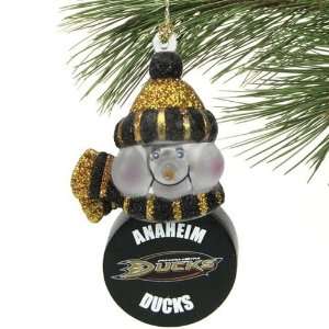  Anaheim Ducks All Star Light Up Snowman Ornament: Sports 